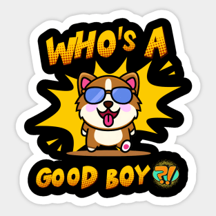 Who's a Good Boy Sticker